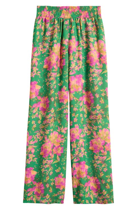 Kids' Print Wide Leg Pants (Big Kid)