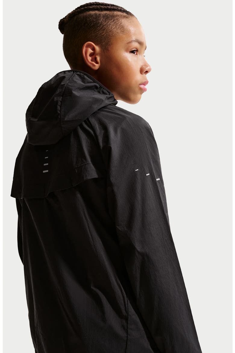Kids' Stride Water Repellent Jacket, Alternate, color, BLACK/ BLACK