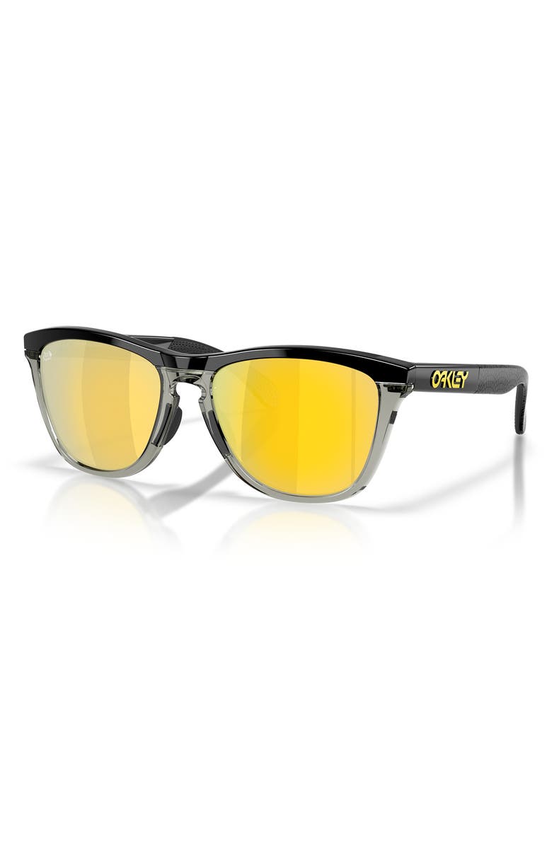 Oakley Frogskins<sup>™</sup> Polarized Prizm<sup>™</sup> Keyhole Sunglasses, Alternate, color, Matte Black / Polarized