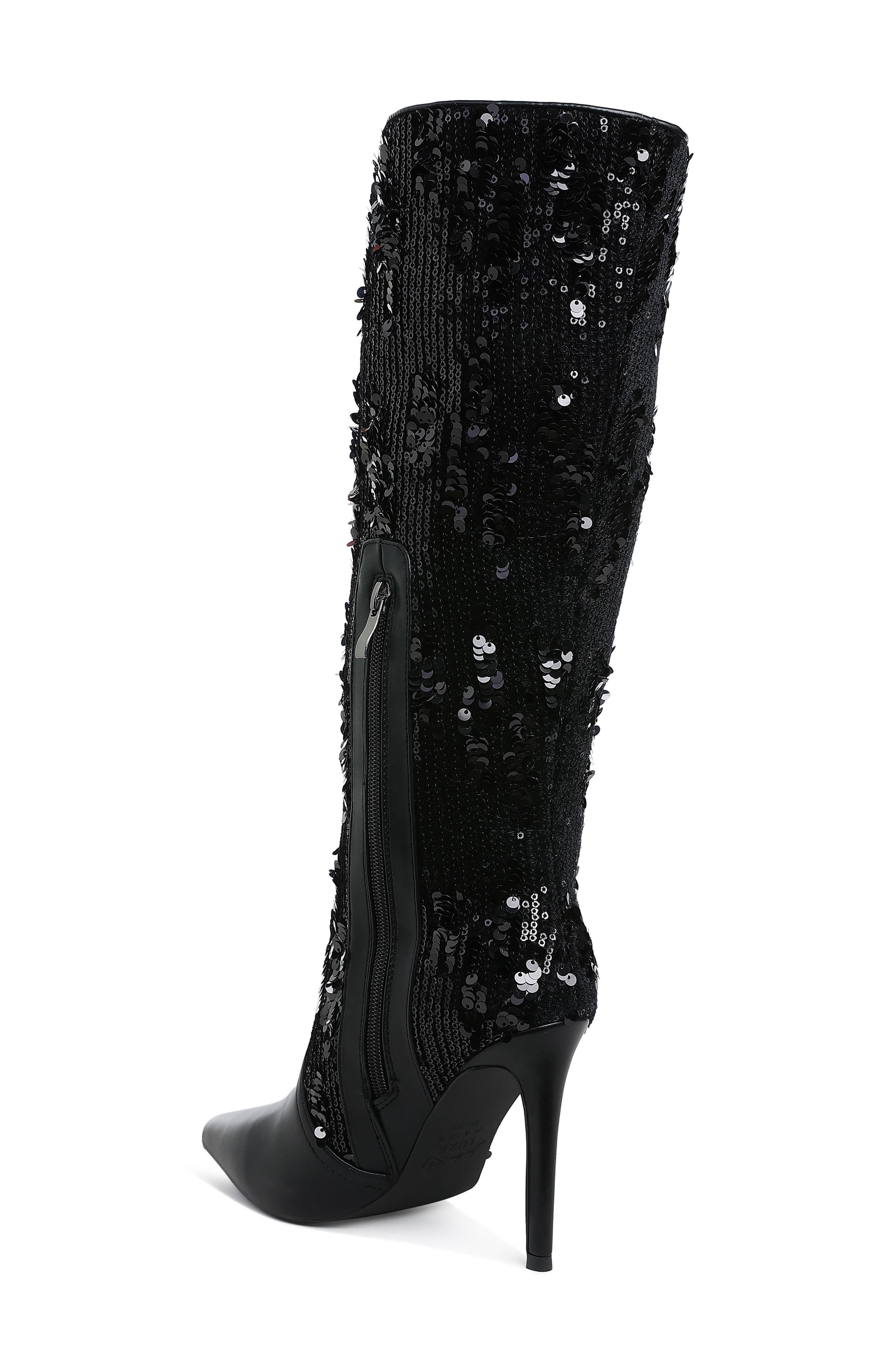 LONDON RAG Sitrah Sequin Boot, Alternate, color, 