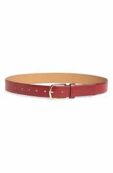 Kate Spade New York feather edge faux leather belt