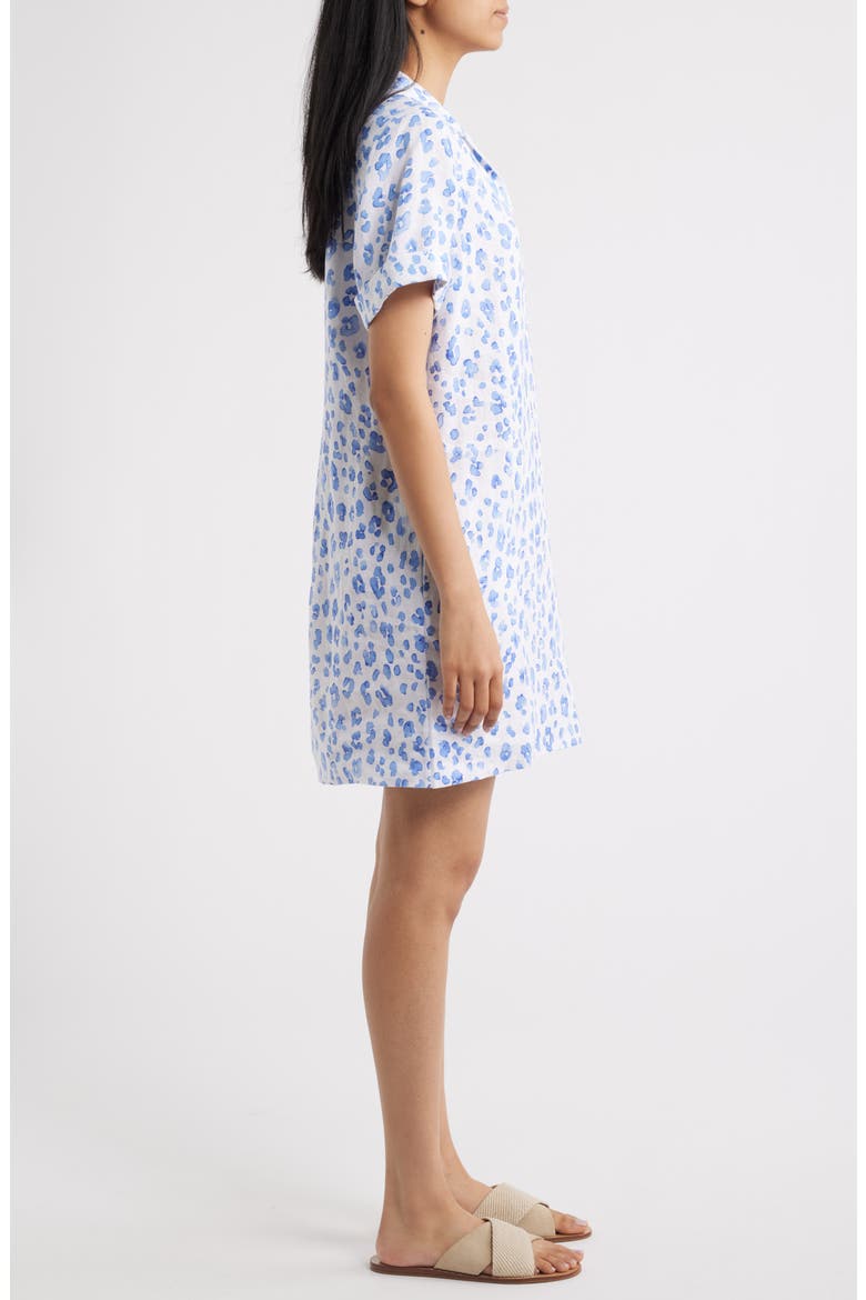Leopard Print Shirtdress, Alternate, color, GRAPE POOLS