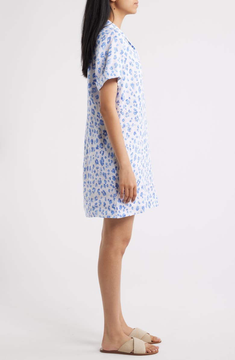 Tommy Bahama Leopard Print Shirtdress, Alternate, color, Grape Pools