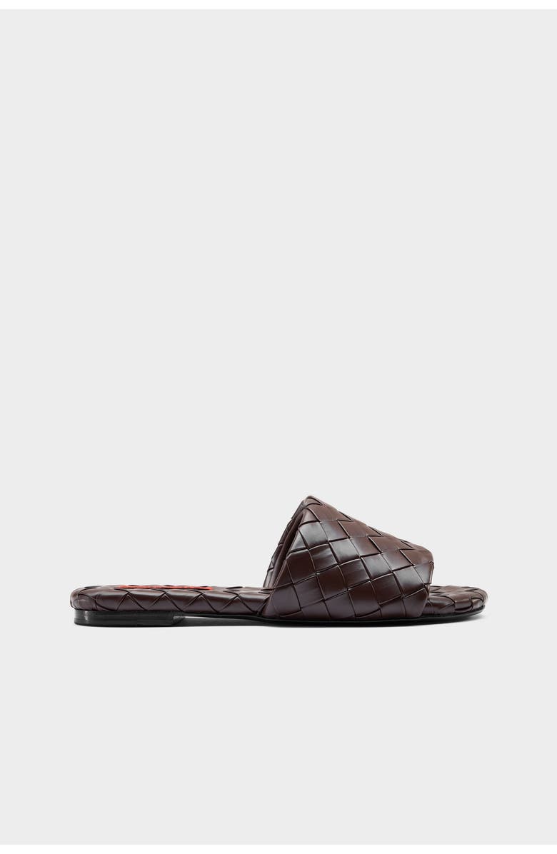 SIMONMILLER Woven Salerno Sandal, Main, color, Chocolate