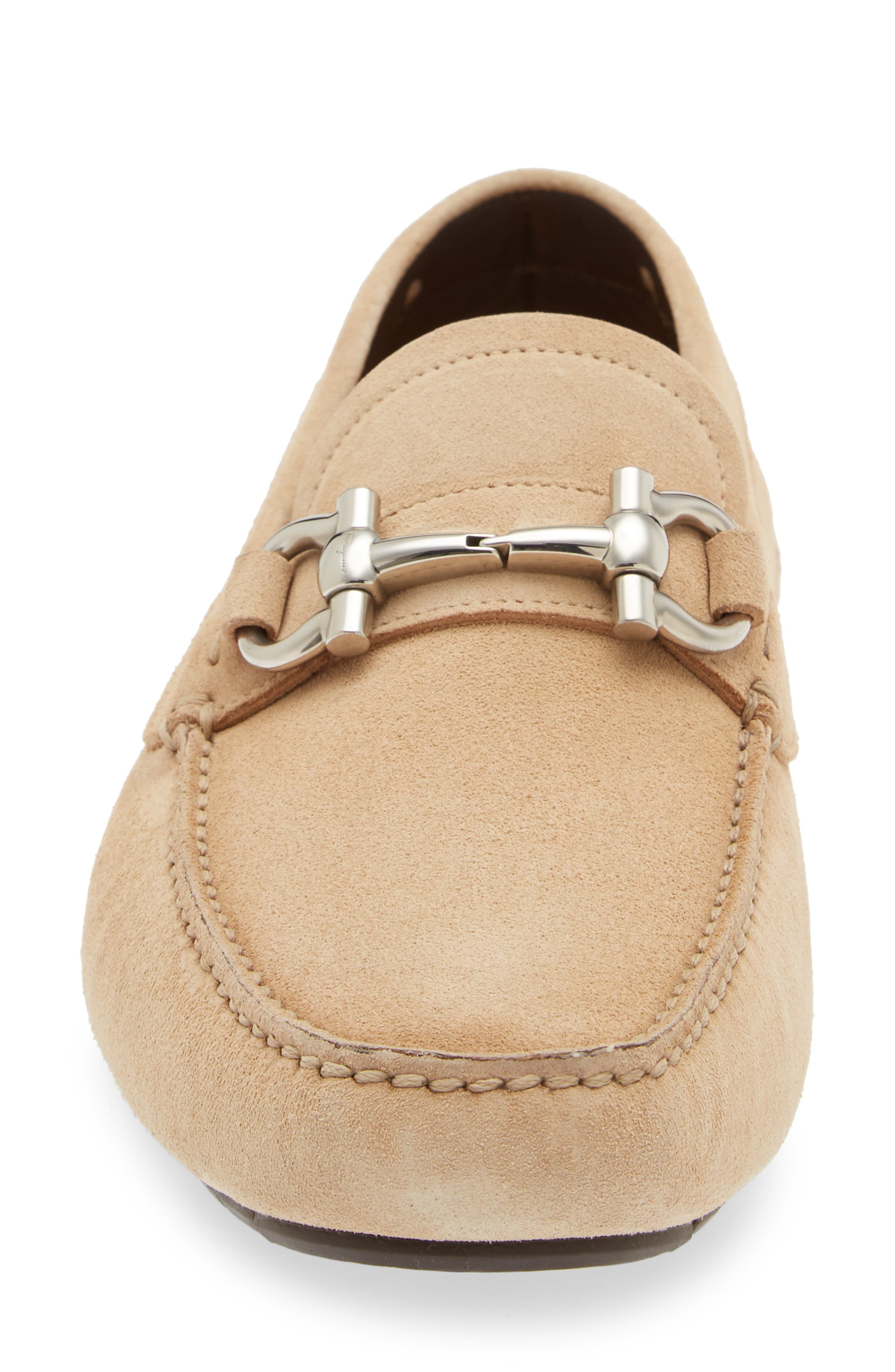 FERRAGAMO Parigi Suede Driving Shoe, Alternate, color, 
