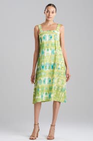 Natori PLAIDS Square Neck Sundress