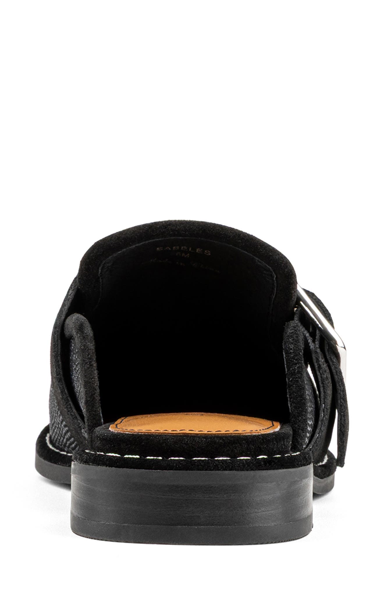 Donald Pliner Buckle Mule, Alternate, color, Black