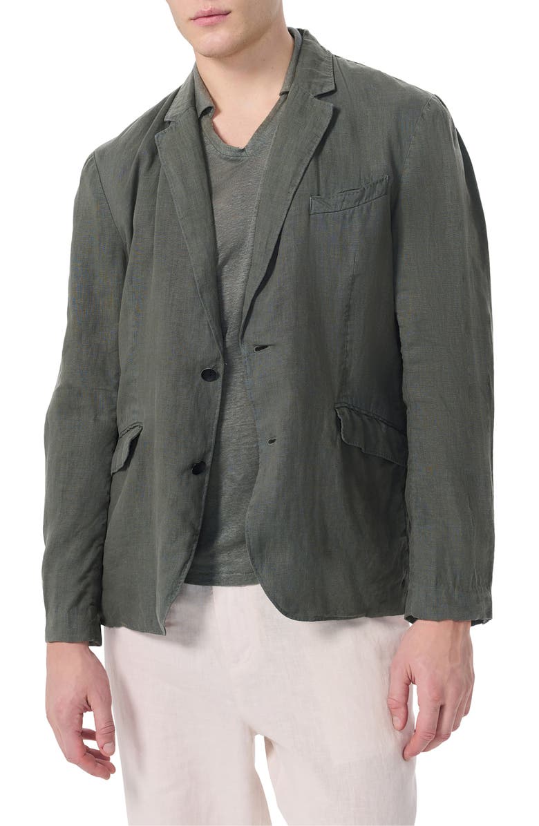 rag & bone Butler Patch Pocket Linen Sport Coat, Main, color, Pavement