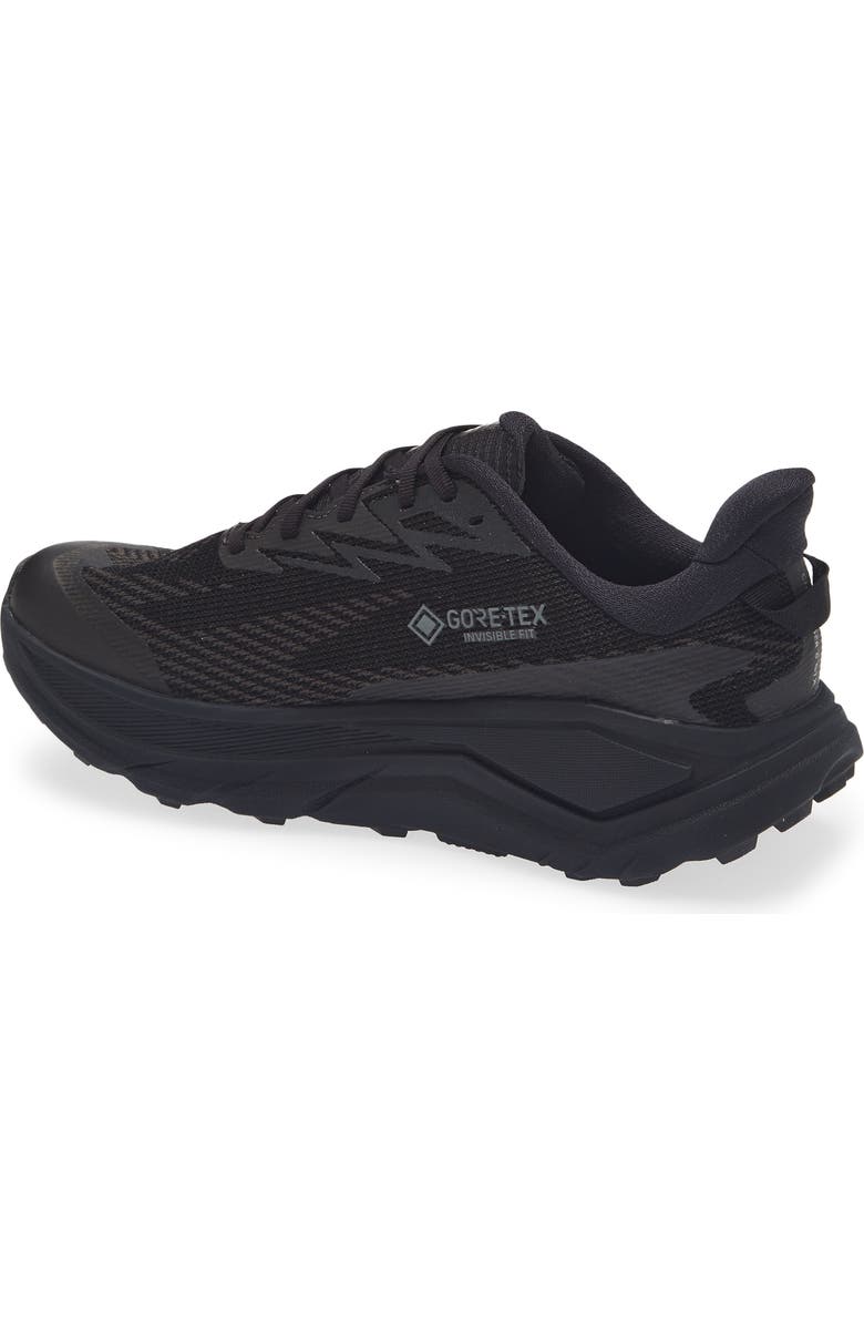 HOKA Challenger 8 GTX Gore-Tex<sup>®</sup> Waterproof Trail Running Shoe, Alternate, color, Black / Carbon Black