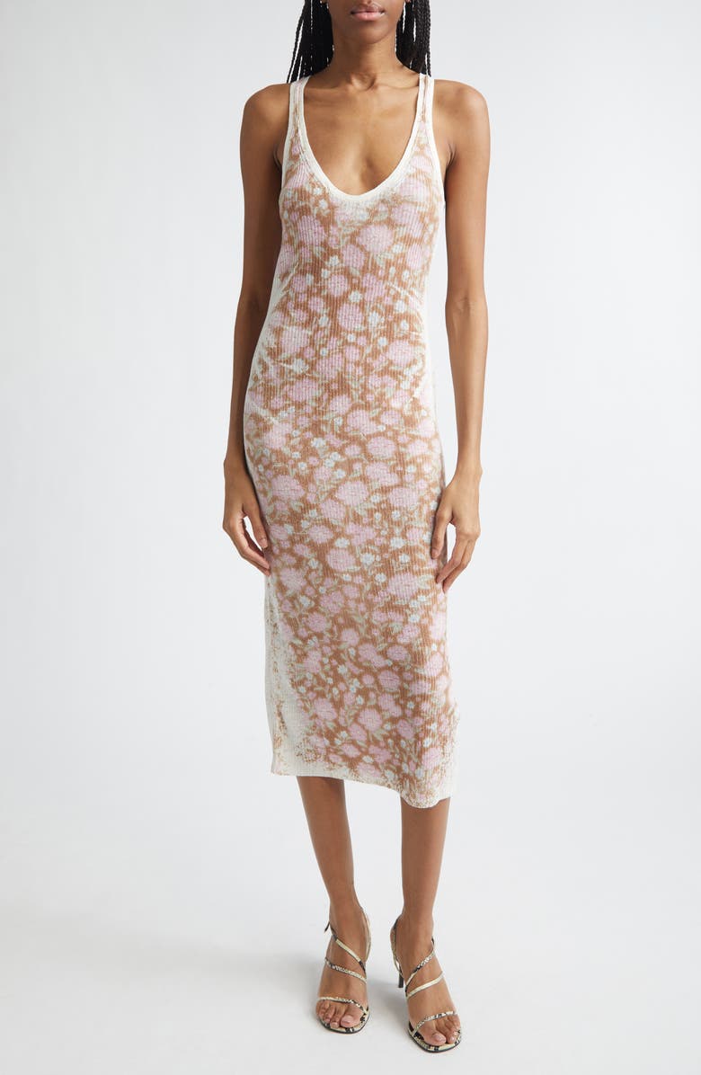 DIESEL<sup>®</sup> M-Blom Rib Linen Pencil Dress, Main, color, Light/ Brow