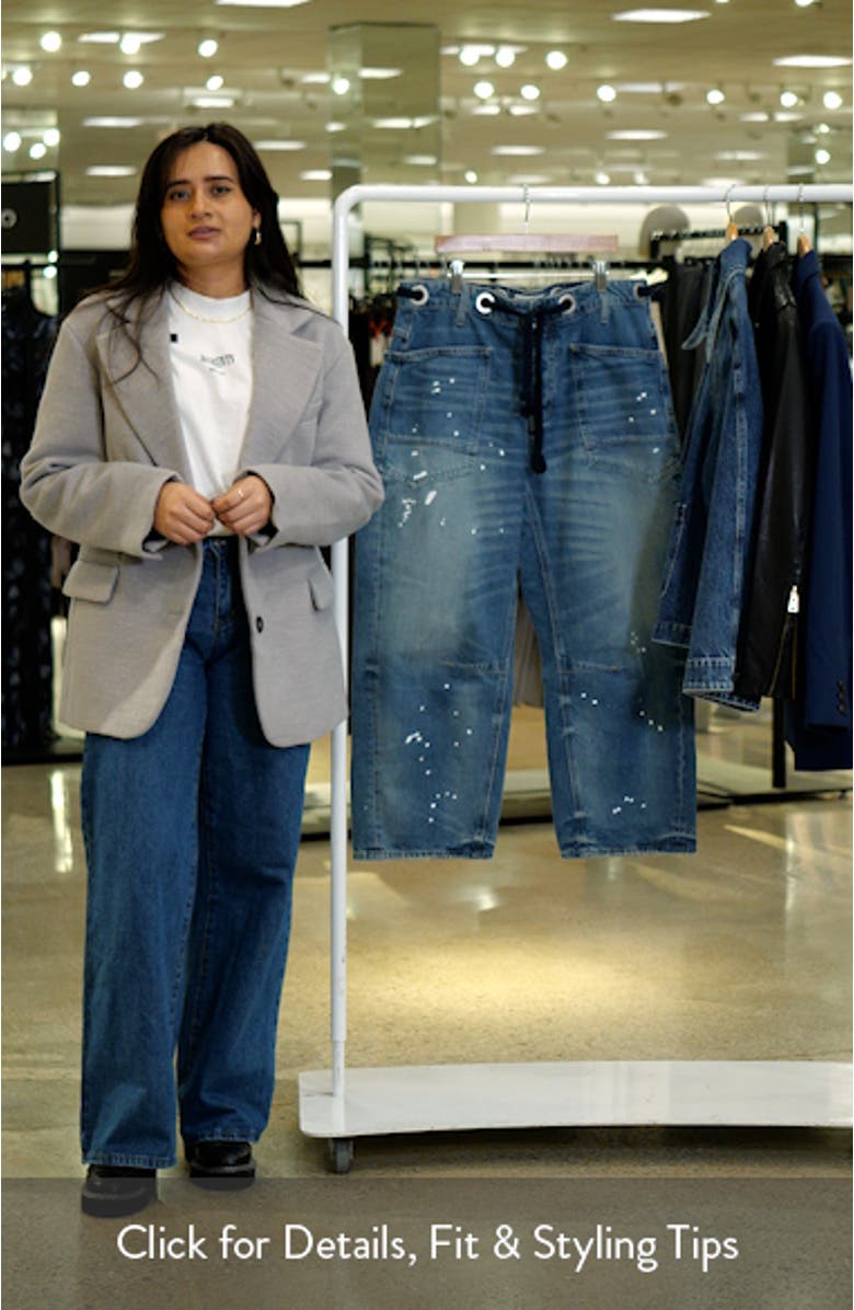 Moxie Mid Rise Low Slung Tie Waist Nonstretch Jeans, sales video thumbnail