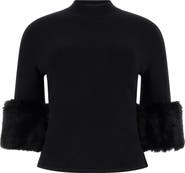 Marciano Faux Fur Cuff Festive Sweater