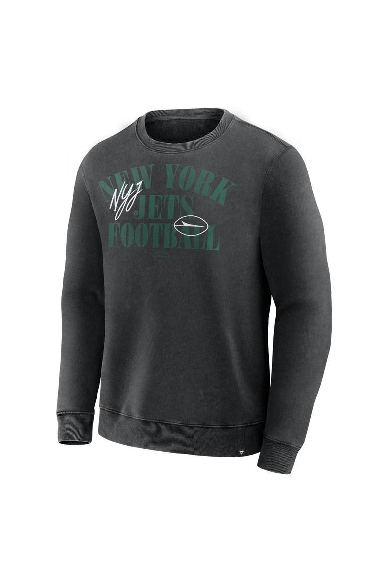 Men's Fanatics Black New York Jets Halftime Lead Relaxed Heavyweight French Terry Sweatshirt, Alternate, color, Black