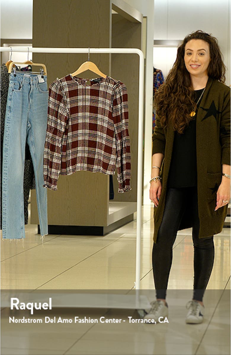 Plaid Long Sleeve Top, sales video thumbnail