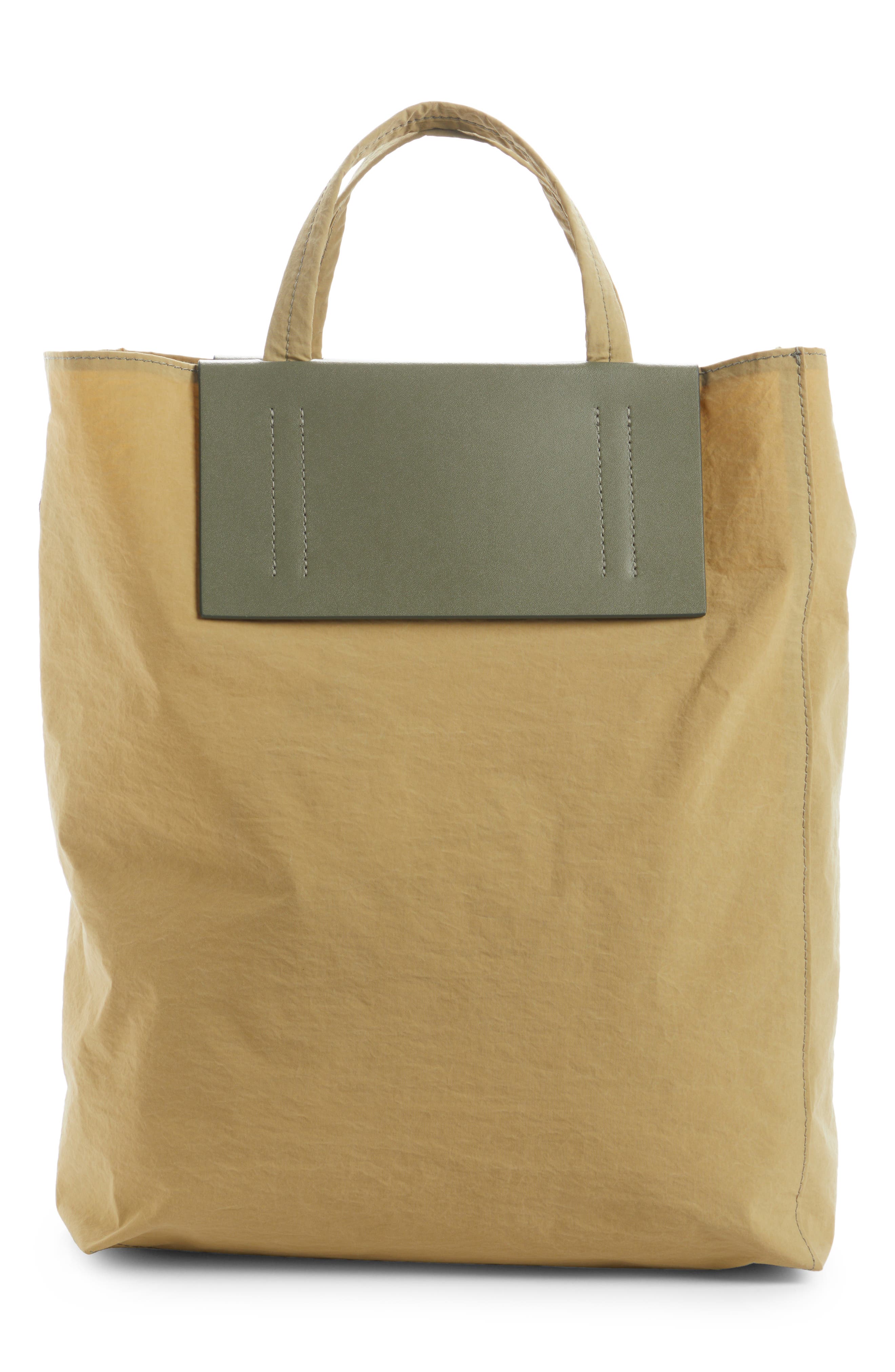 Acne Studios Baker Out Papery Nylon Tote, Alternate, color, 