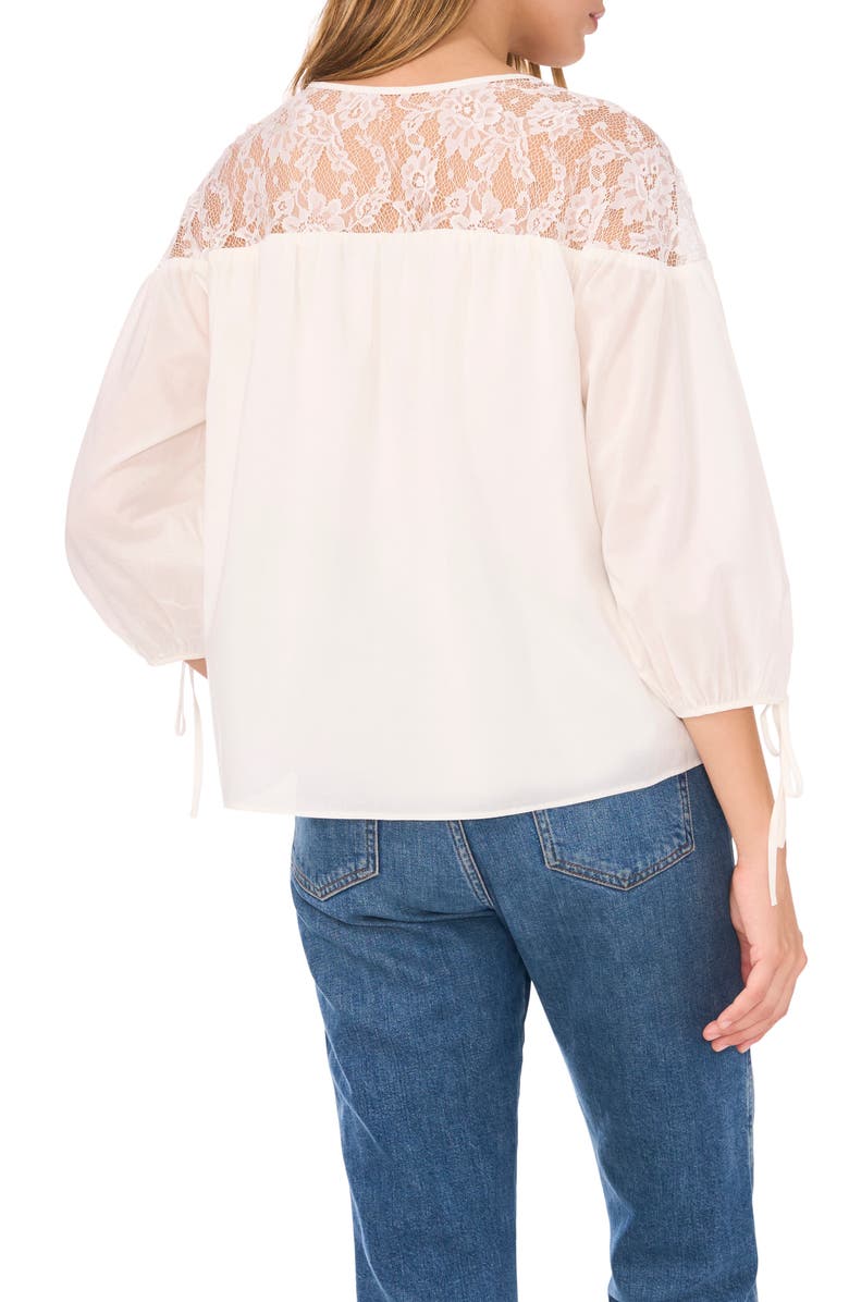 1.STATE Lace Yoke Jersey Top, Alternate, color, 