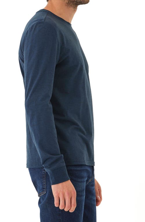 Threads 4 Thought Arrow Embroidered Long Sleeve T-shirt In Midnight