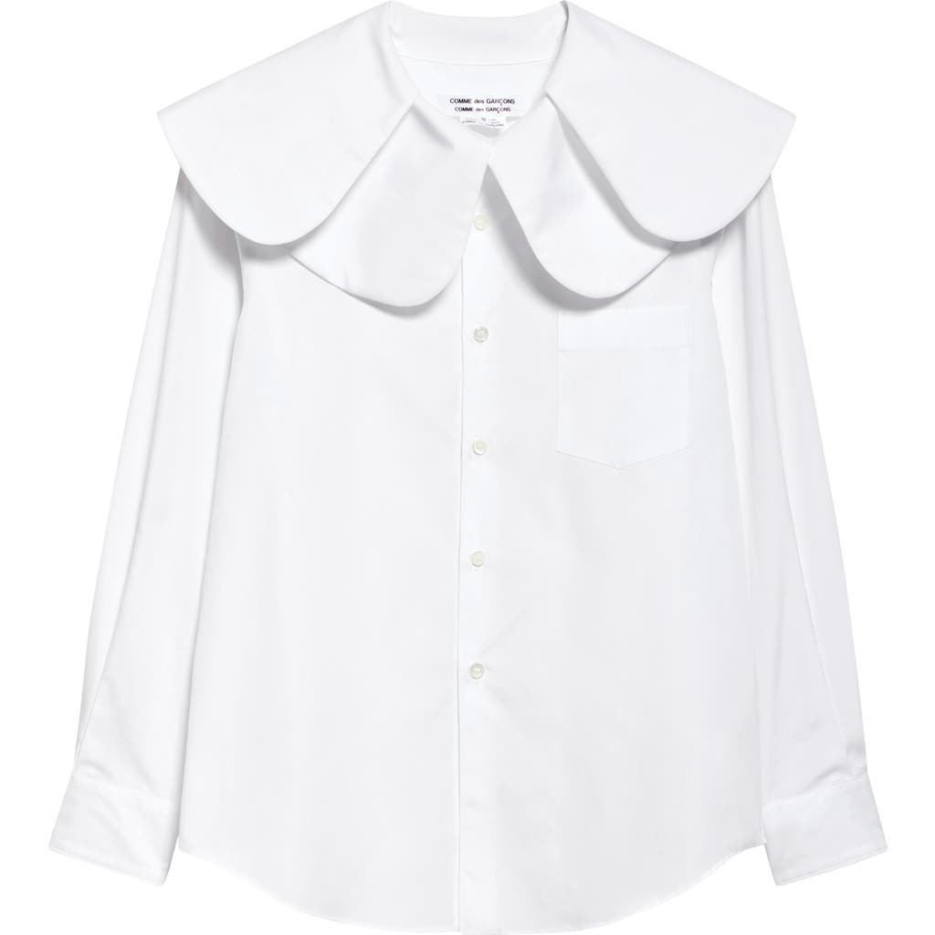 COMME DES GARÇONS COMME DES GARÇONS COMME DES GARÇONS COTTON BROADCLOTH BUTTON-UP SHIRT