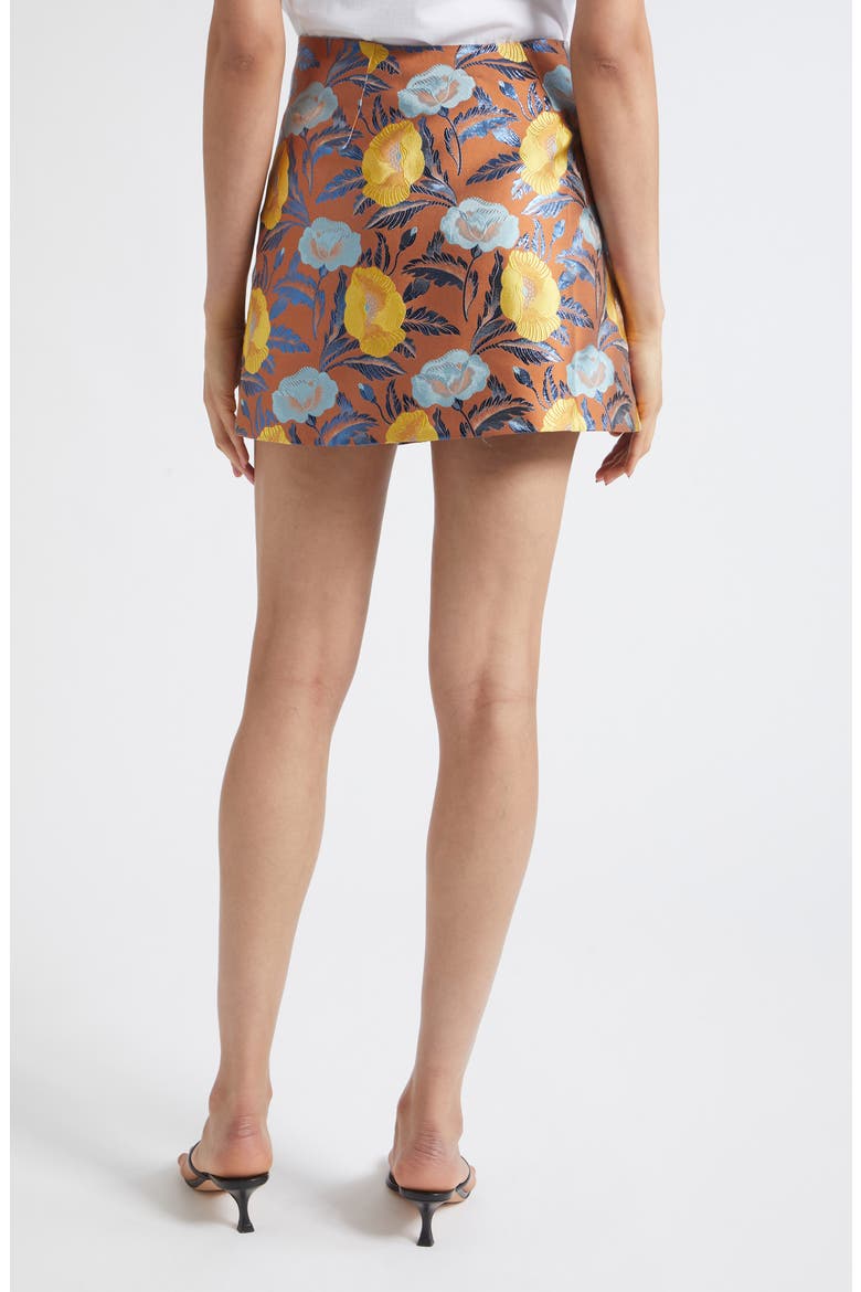 Pam Wrap Miniskirt, Alternate, color, MARIGOLD JACQUARD