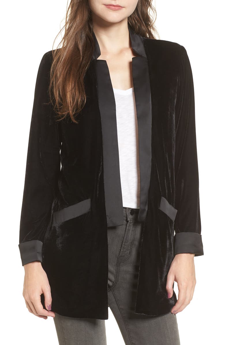 BB Dakota by Steve Madden BB Dakota Curran Velvet Blazer, Main, color, 