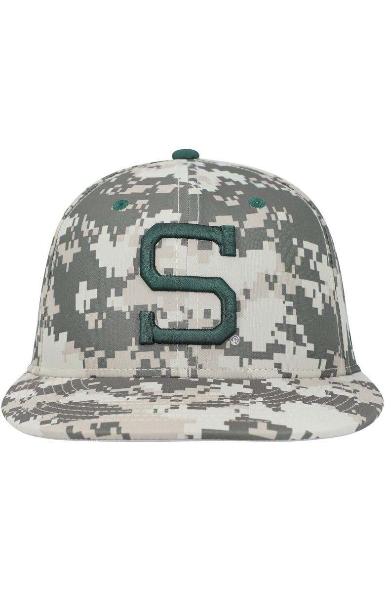 Nike Men's Nike Camo Michigan State Spartans Aero True Baseball Performance Fitted Hat, Alternate, color, 