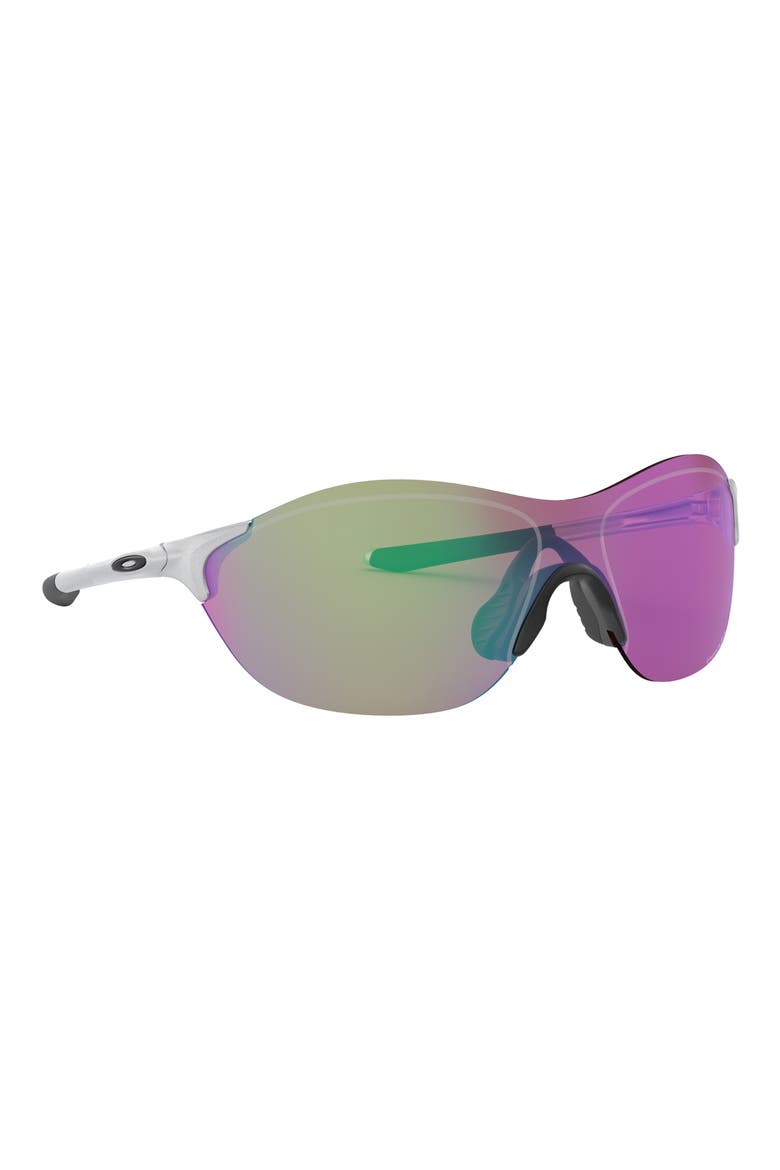 Evzero Swift 138mm Rectangular Sunglasses, Alternate, color, SILVER / PRIZM GOLF