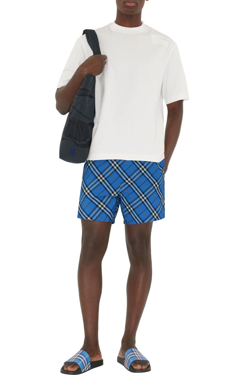 Burberry Check Sport Slide, Alternate, color, Hyacinth