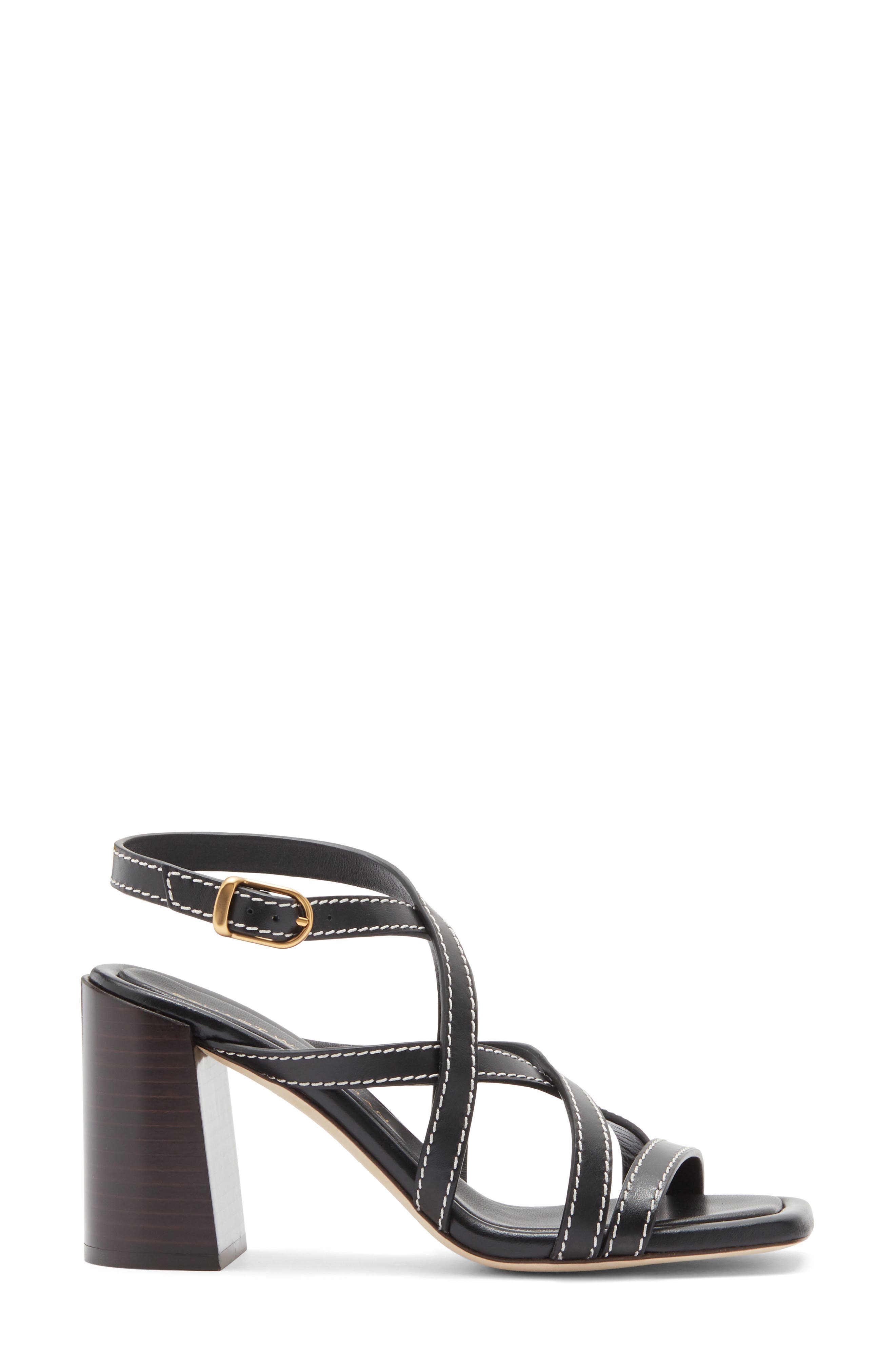 Stuart Weitzman Park Sandal, Alternate, color, Black
