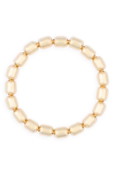 Barrel Beaded Stretch Bracelet