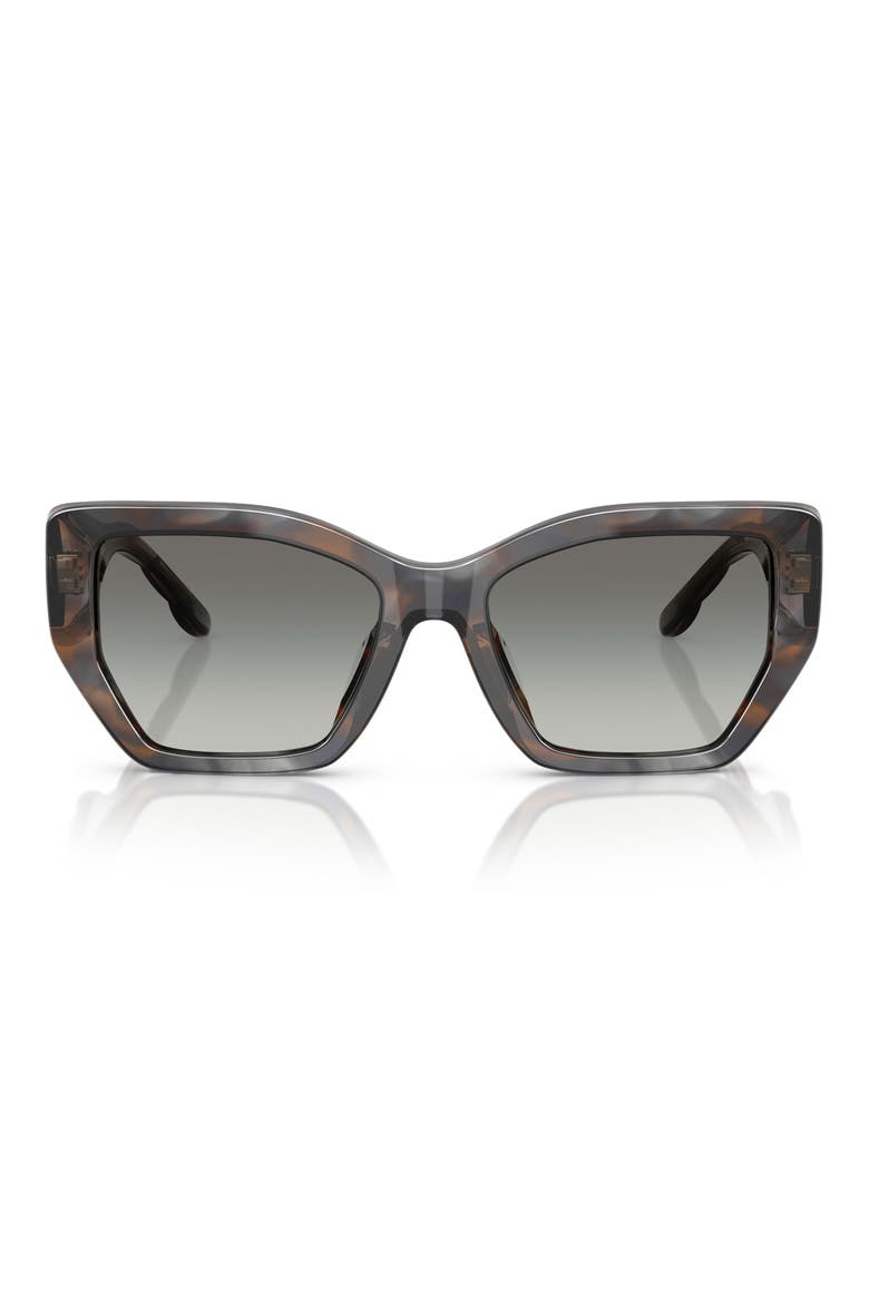 53mm Irregular Sunglasses, Main, color, BLUE SMOKE TORTOISE / GREY