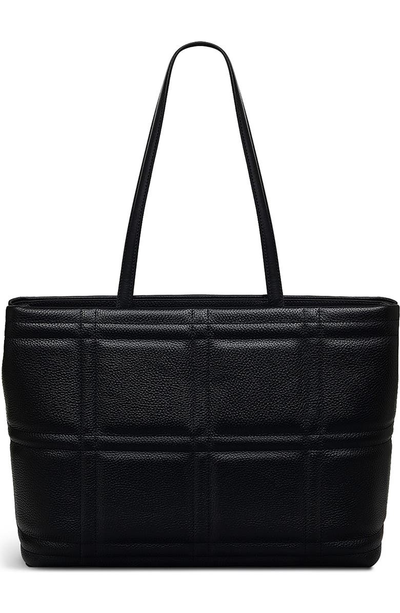 Radley Sunny Dene Quilted Leather Tote Bag, Main, color, Black