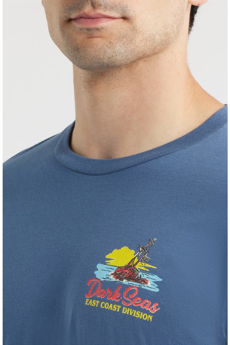 East Coast Water Logo Graphic T-Shirt, Alternate, color, BLUE JEAN
