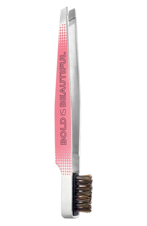 Bold is Beautiful Slant Tweezer & Brow Brush