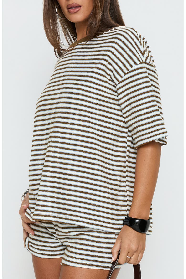 Selvina Oversized Terry T-Shirt, Alternate, color, MULTI STRIPE