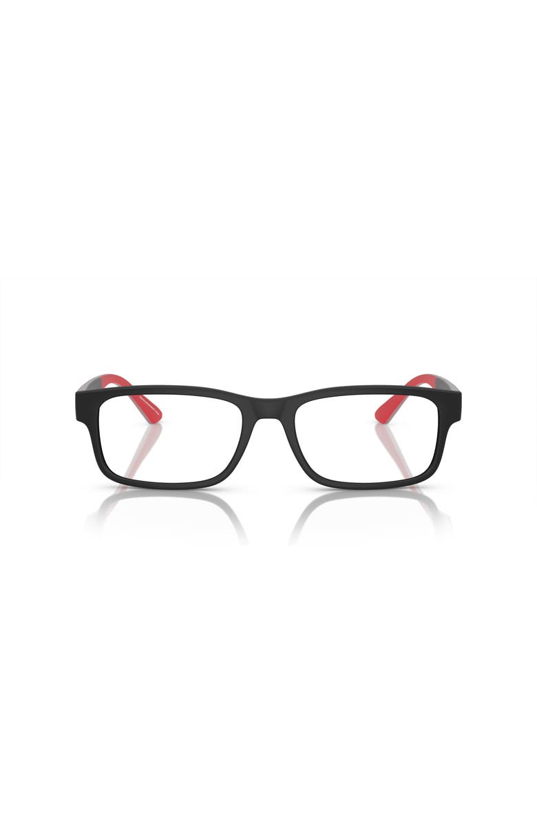 Armani Exchange 56mm Rectangle optical glasses, Alternate, color, 