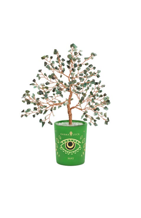Emerald Feng Shui Crystal Tree of Life May Birthstone Successful Endeavors