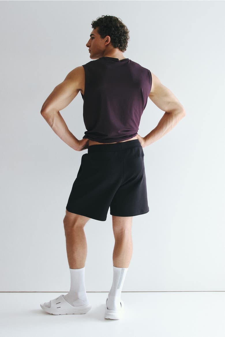 Sports Scuba Knit Shorts With Drymove, Alternate, color, Black