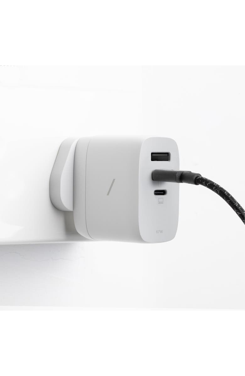 Native Union Int'l Fast Gan Charger, Alternate, color, White 67W Intl Plug