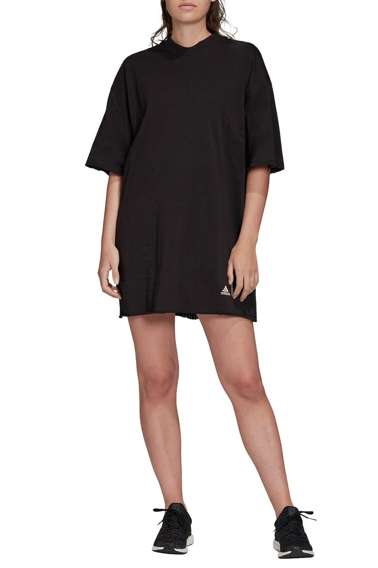 Must Haves T-Shirt Dress, Main, color, BLACK