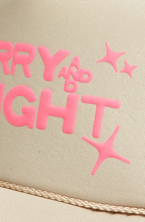 Friday Feelin ' Merry Bright Stars Trucker Hat In Brown