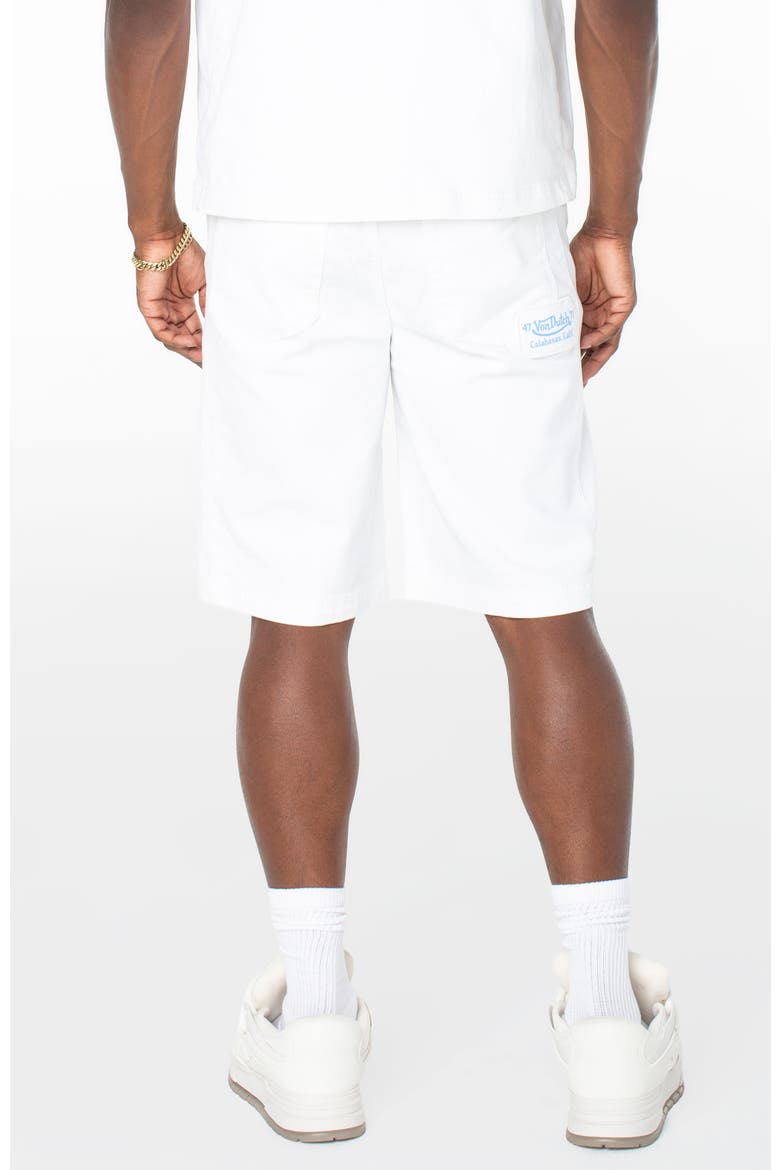 Loud Relaxed Denim Short, Alternate, color, Bright White