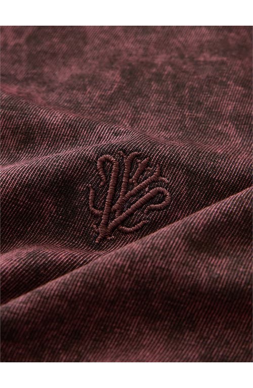 John Varvatos Carsten Johnny Collar Polo In Brown