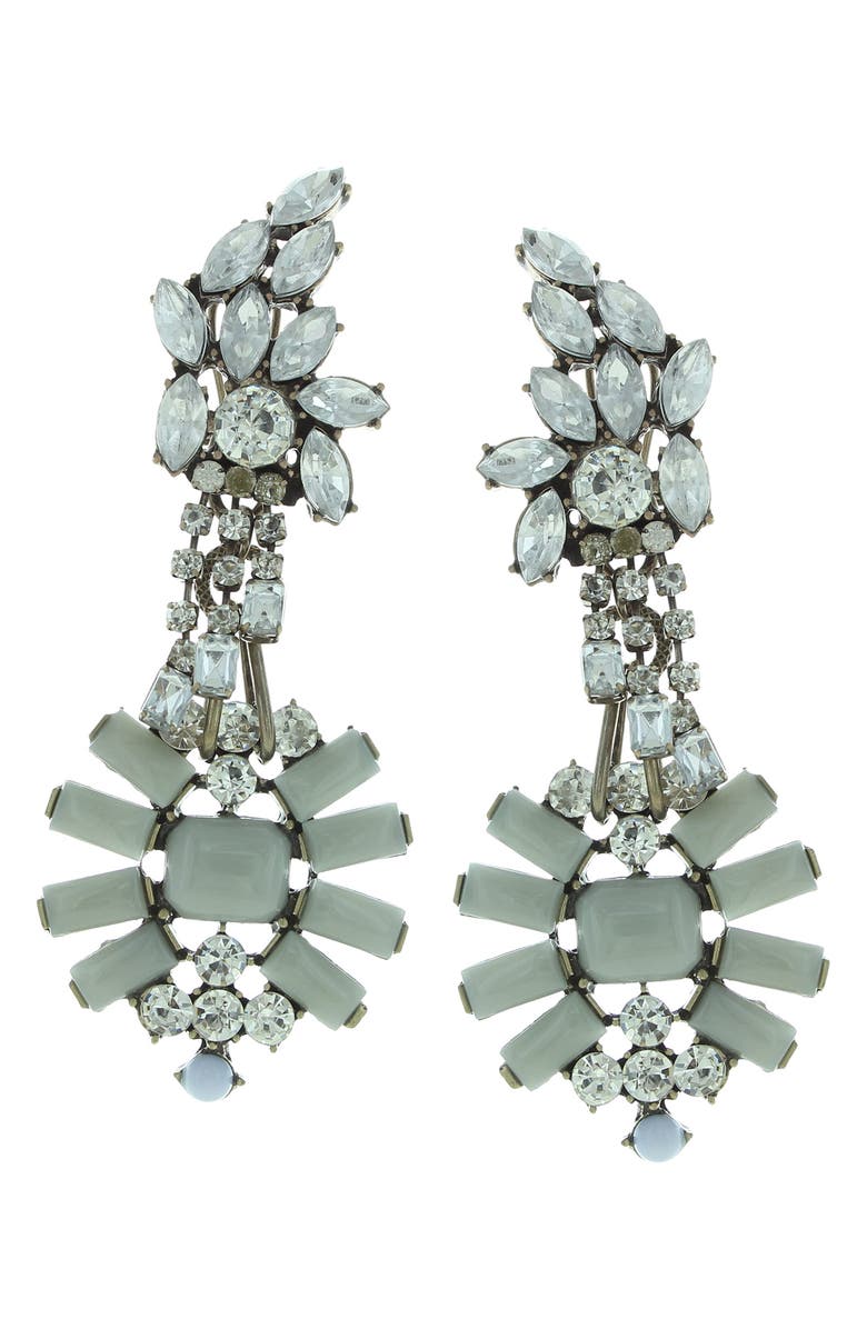 OLIVIA WELLES Gabriella Glam Earrings, Main, color, Gold / Black