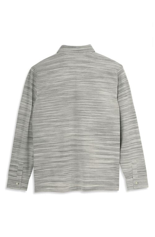 Scotch & Soda Classic Fit Space Dye Piqué Button-up Shirt In White/pastel