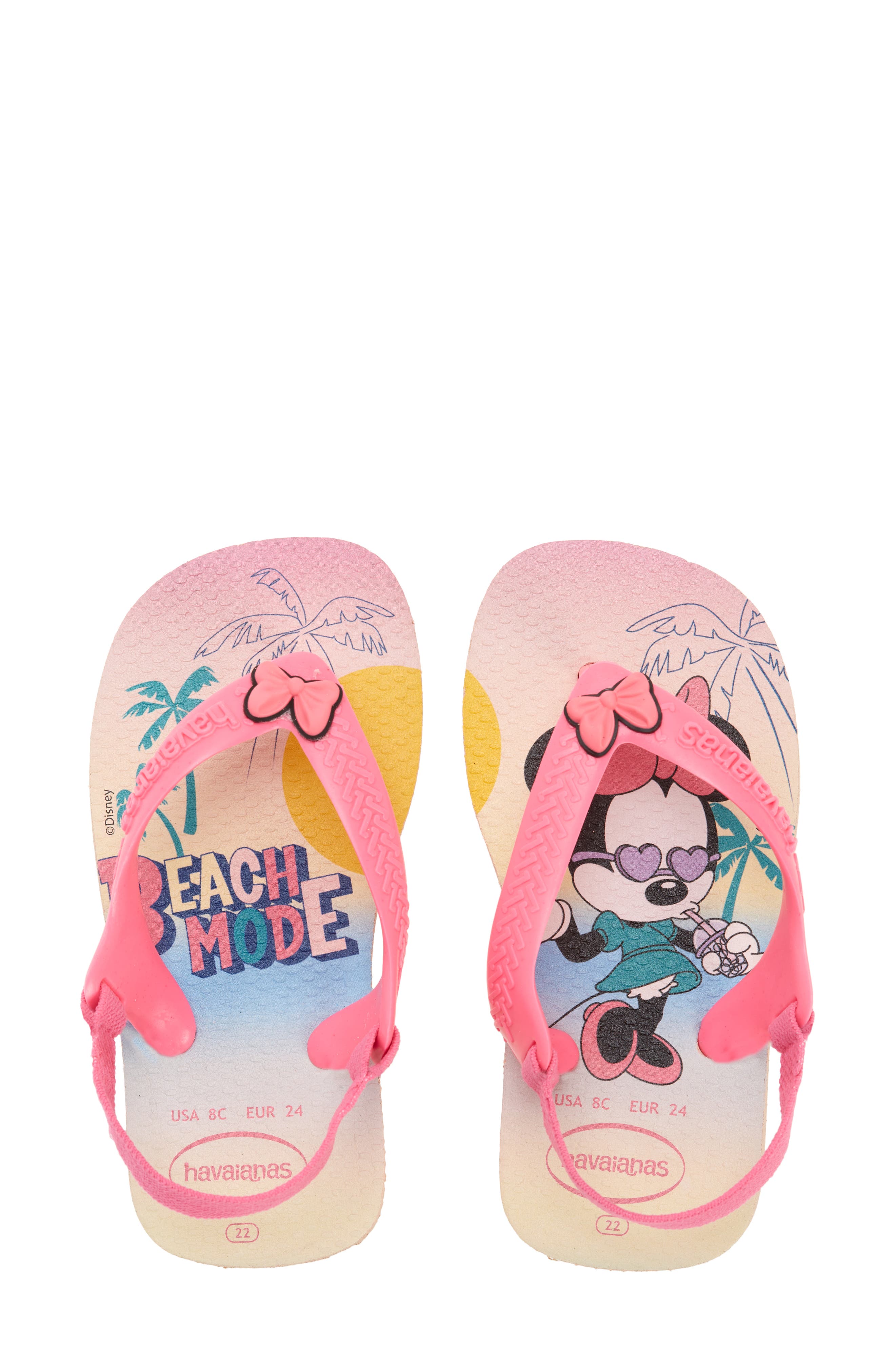 Baby Disney Classics Flip Flop, Main, color, PINK/ PINK