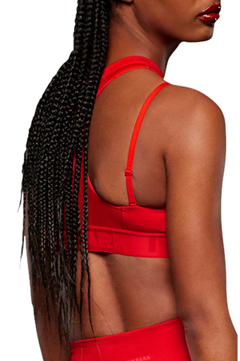 Layered Sports Bra, Alternate, color, RED