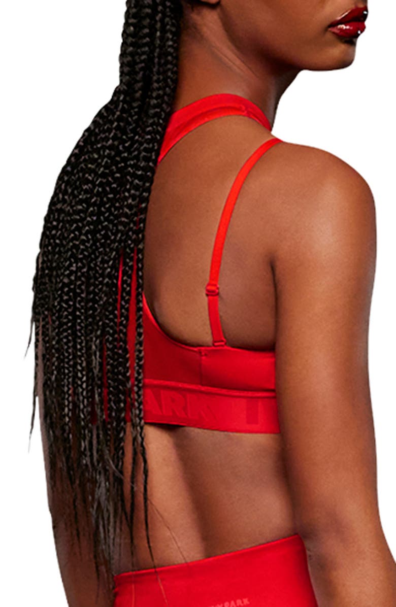 adidas x IVY PARK Layered Sports Bra, Alternate, color, 