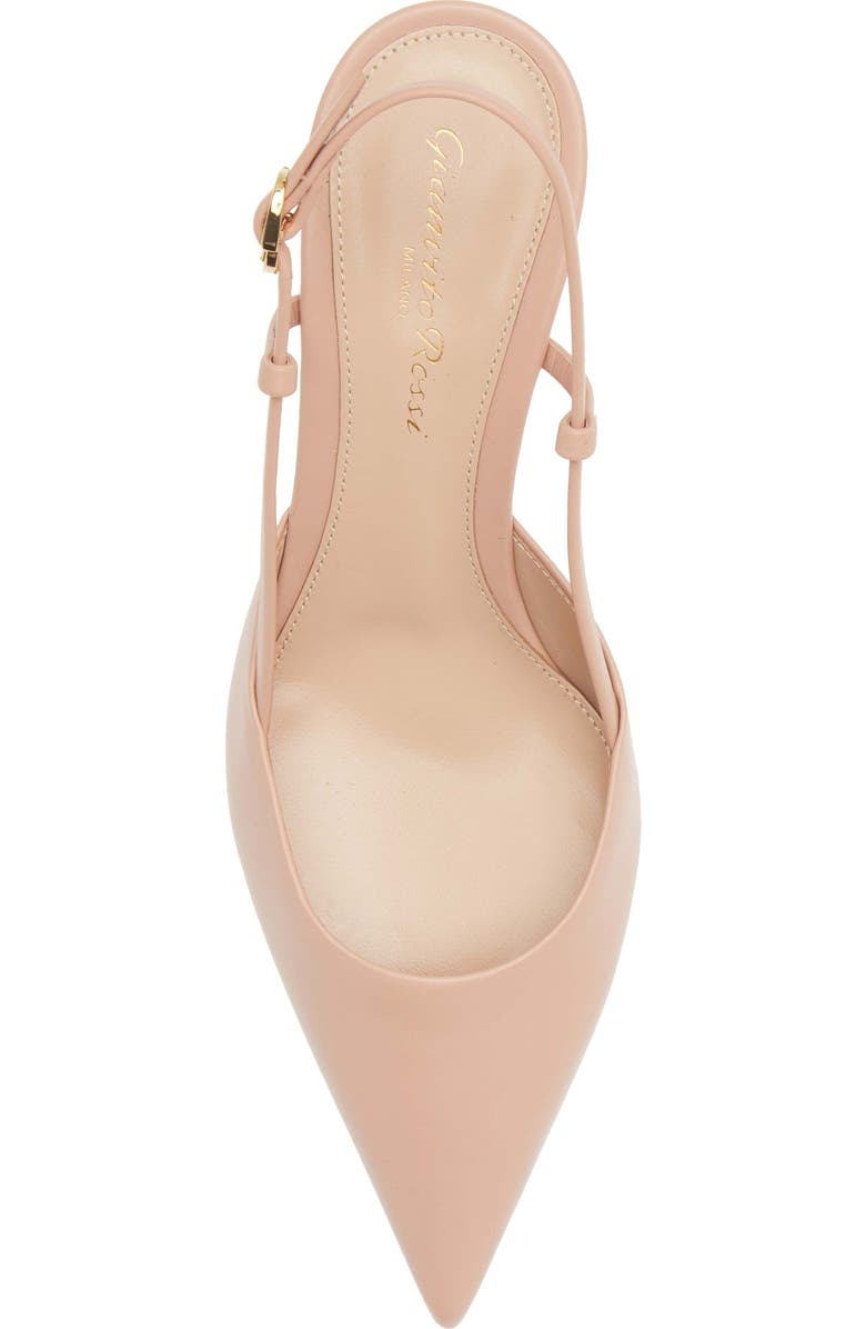 Gianvito Rossi Kitten Heel Slingback Pointed Toe Pump, Alternate, color, Peach