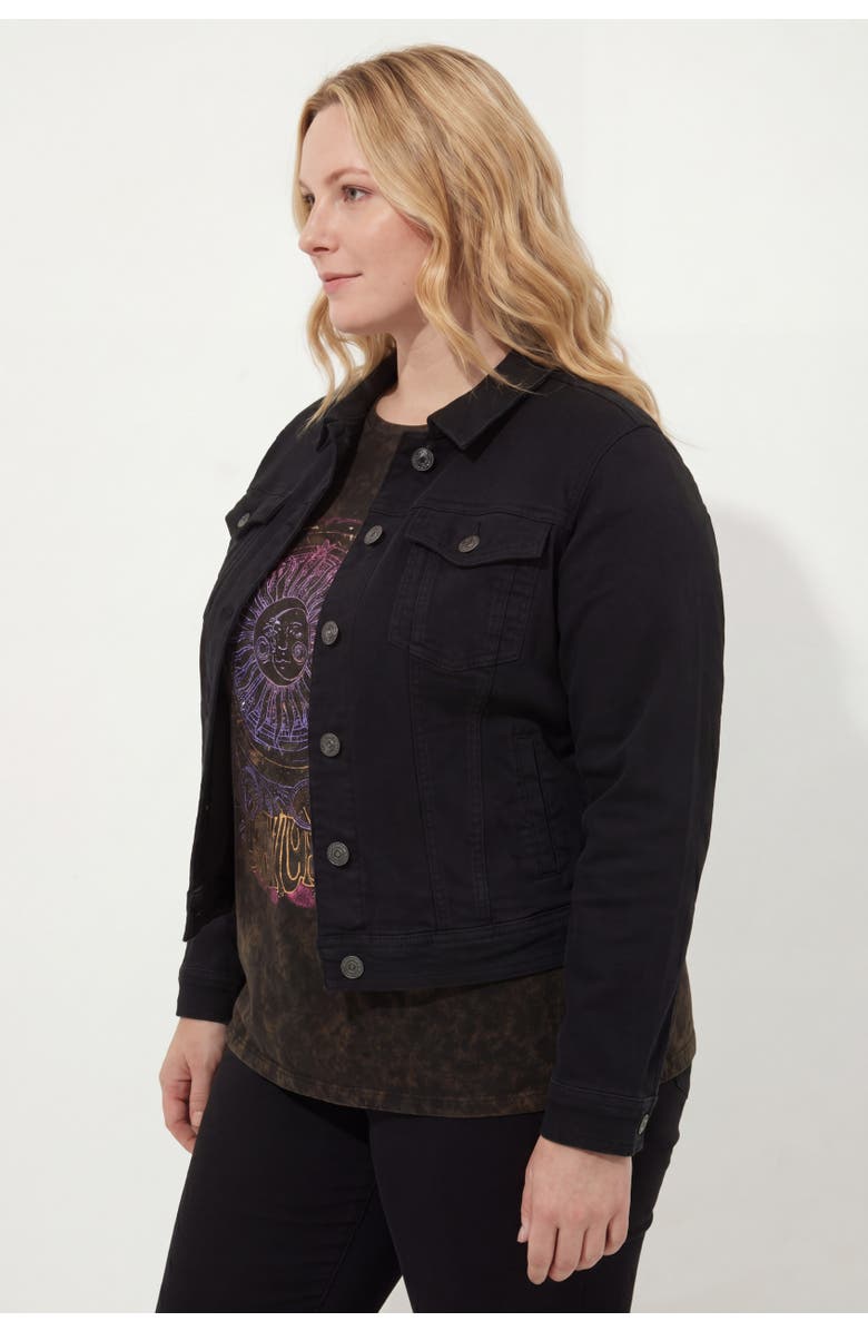 Joe Browns Essential Stretch Denim Jacket, Alternate, color, Black