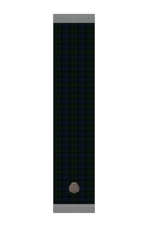 Lauren Ralplh Lauren Wool Plaid Scarf With Patch In Blue
